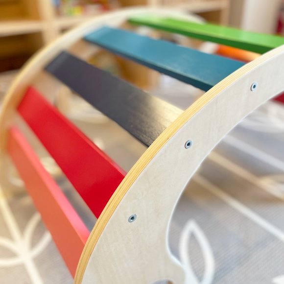 Wooden Rainbow Rocker , Climbing Arch - Picture 5 of 9